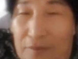 Chinese Granny does webcam show