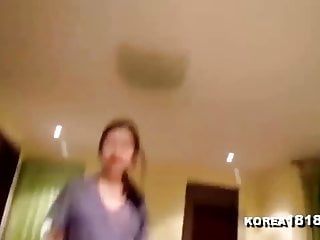 KOREA1818.COM - Sweet Korean Girl Blows and Fucks Lucky BF